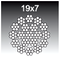 stainless steel wire rope 19x7+FC (304,316,316L)