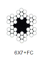 stainless steel wire rope 6x7+FC (304,316,316L)